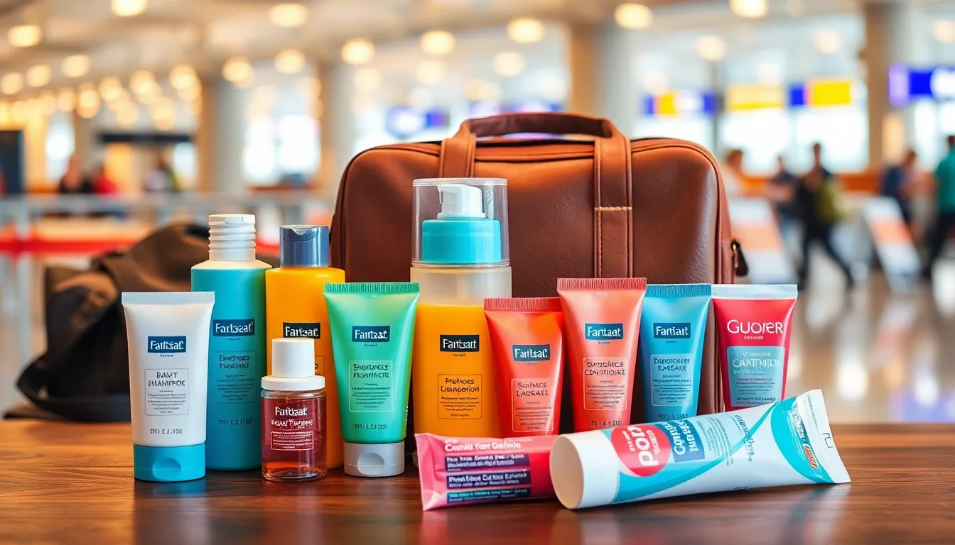 Travel-Size Bathroom Products