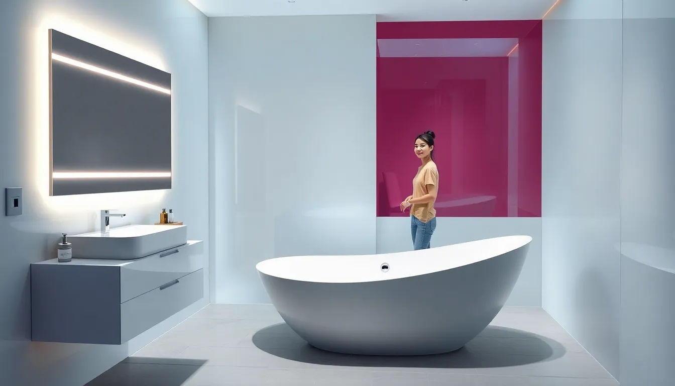 futuristic bathroom designs